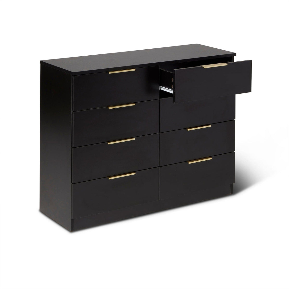Outlet - Essie 8 Drawer Chest of Drawers - Black