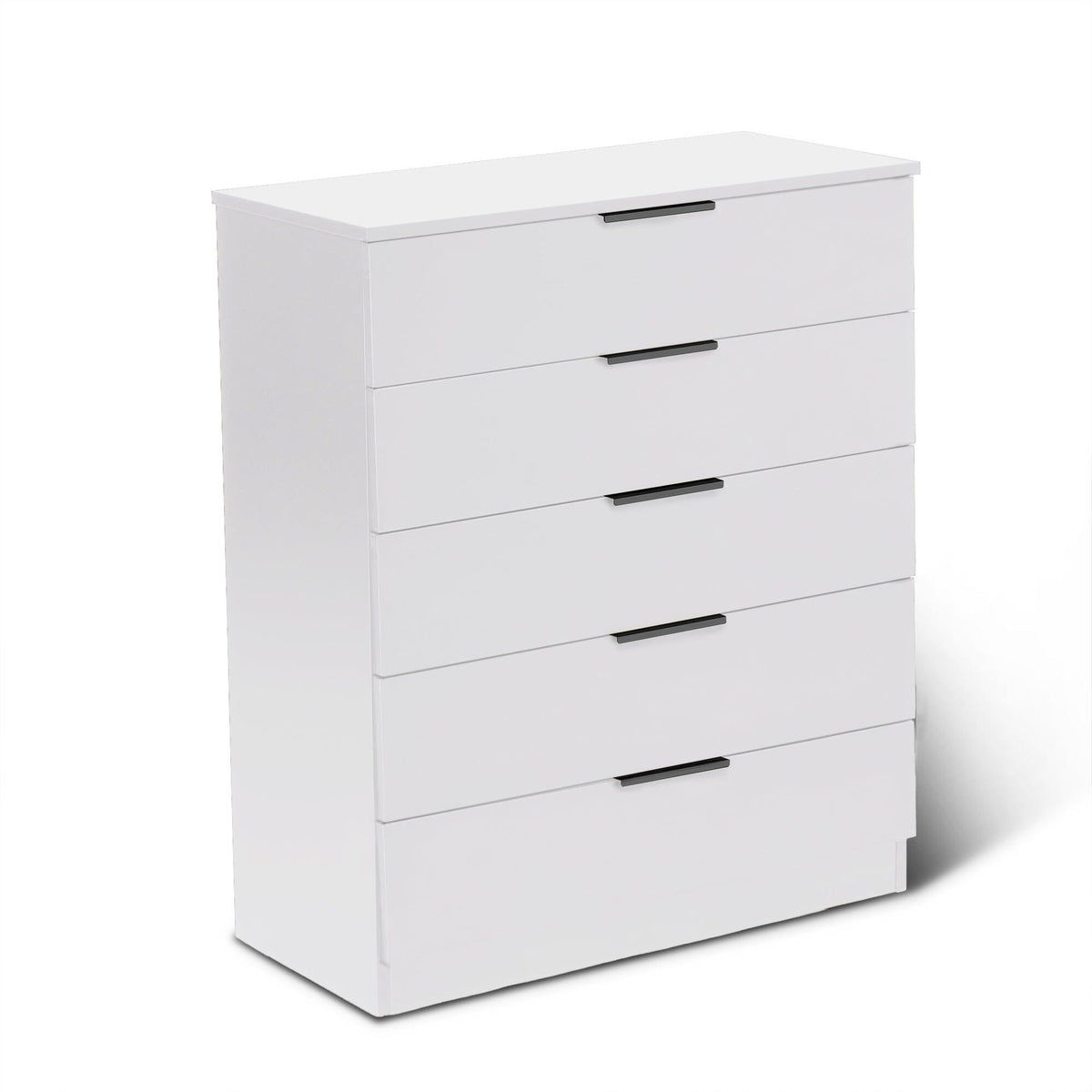 Essie Tall Chest of 5 Drawers - White