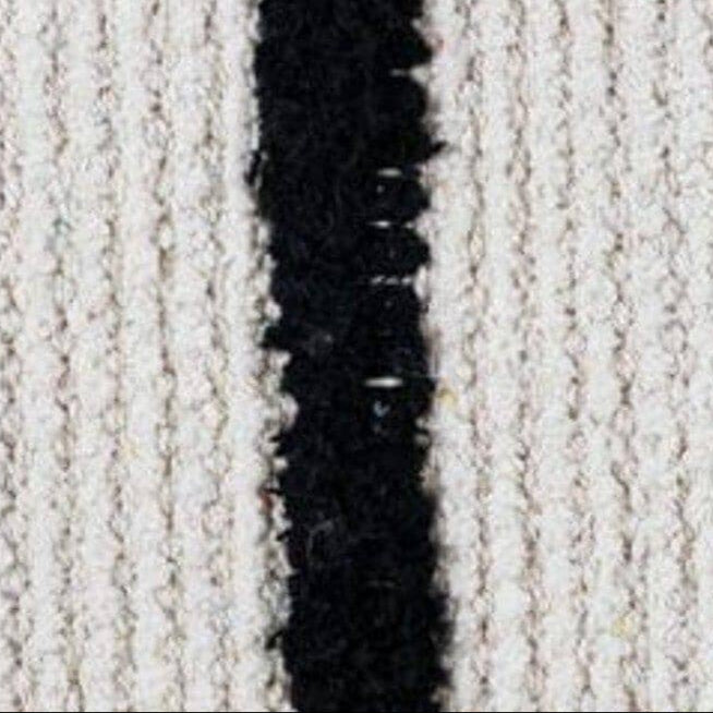 Evedon 50x50cm Cotton Cushion Cover - Black & Natural