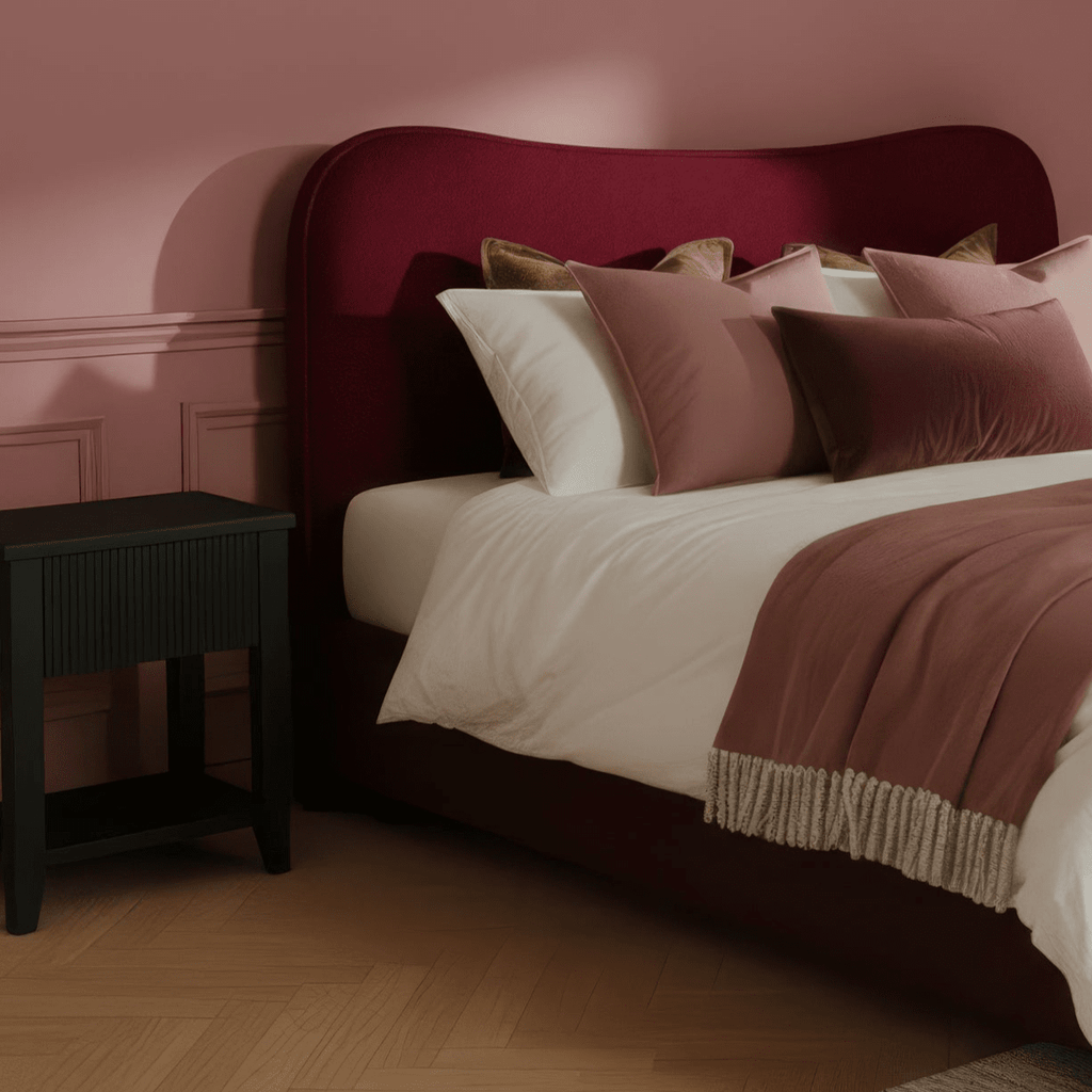 Outlet - Raleigh Black 1 Drawer Bedside Table