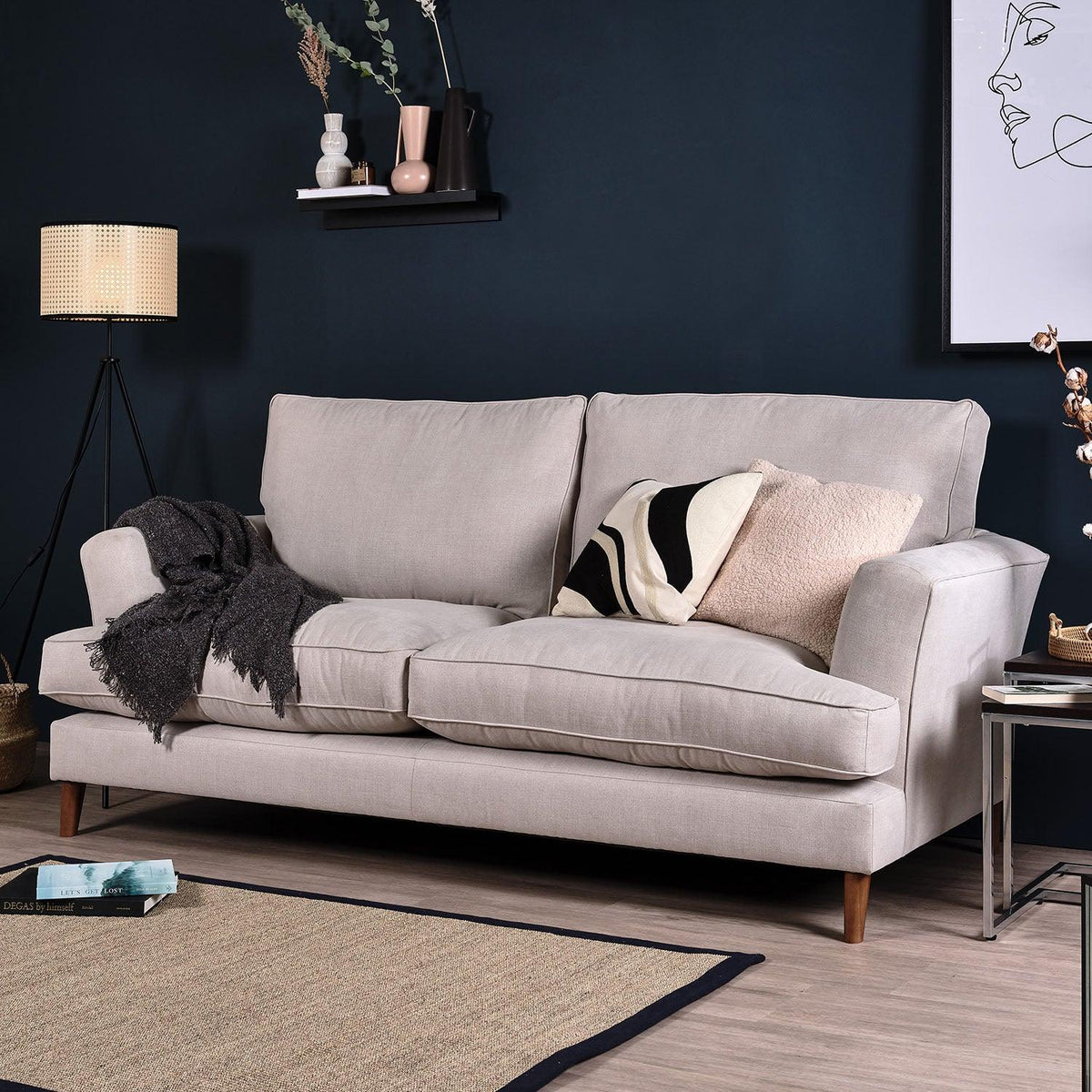 OUTLET - Frankie 3 Seater Sofa - Natural Clay