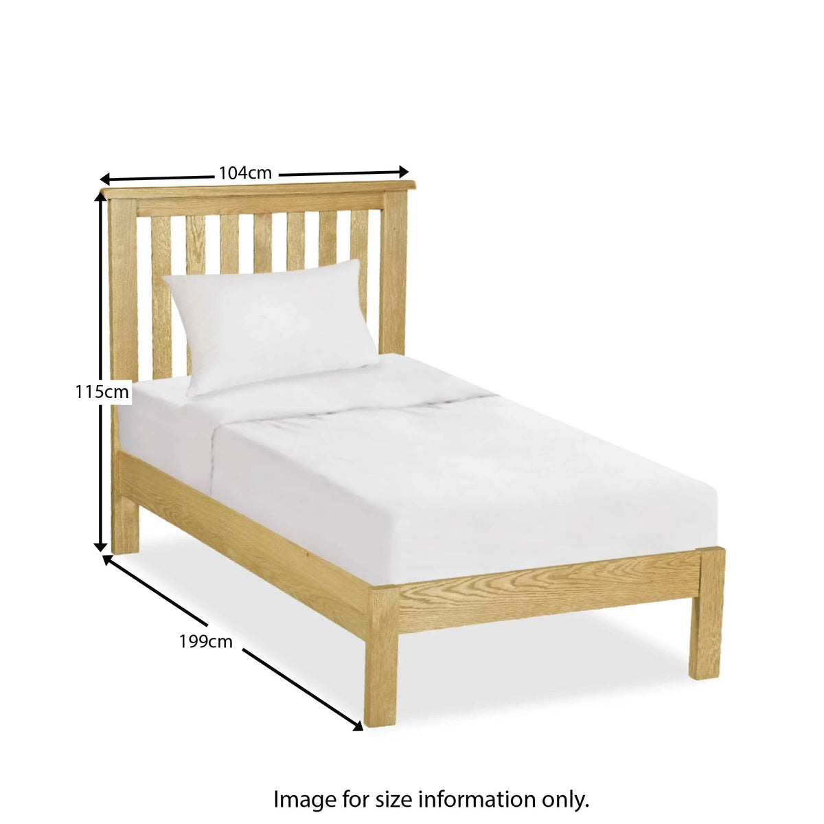 Lanner Oak Bed Frame