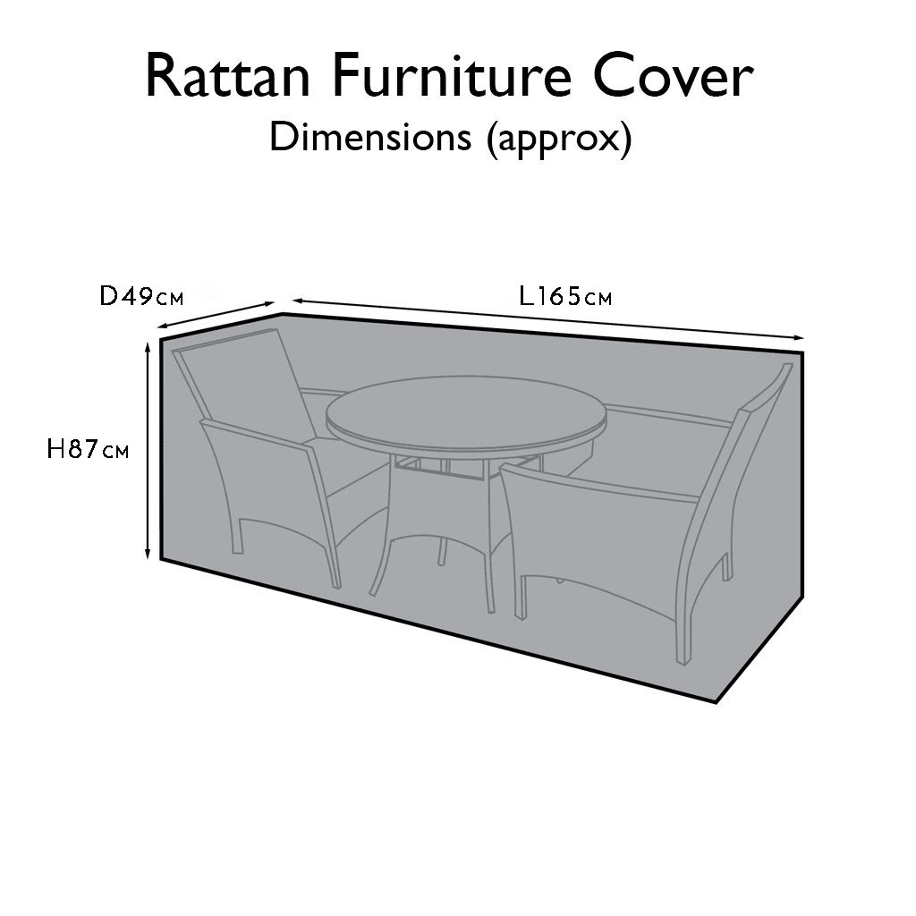 OUTLET - Garden Furniture Cover For Kemble 2 Seater Bistro Dining Set