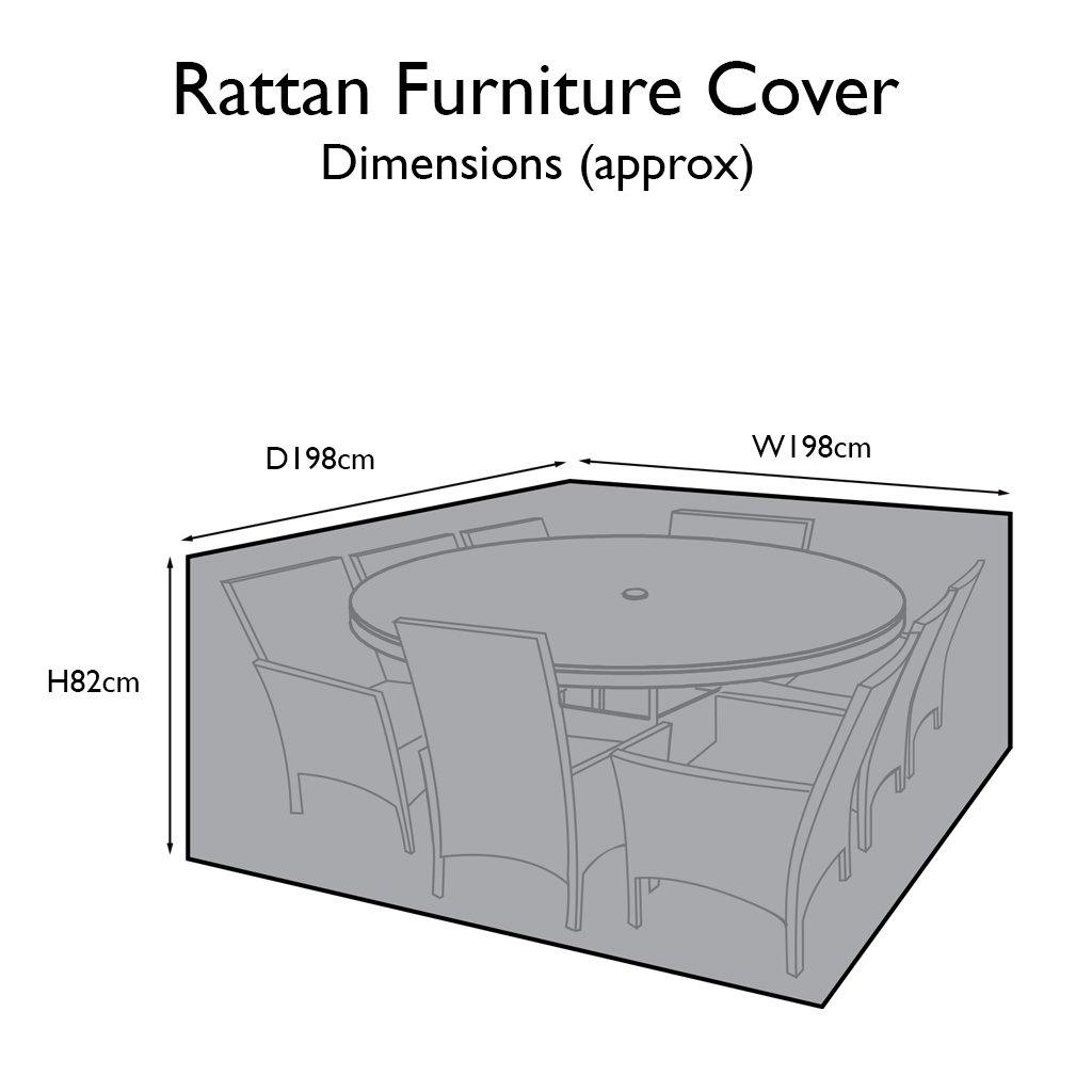OUTLET - Garden Furniture Cover For Kemble 8 Seater Round Dining Set