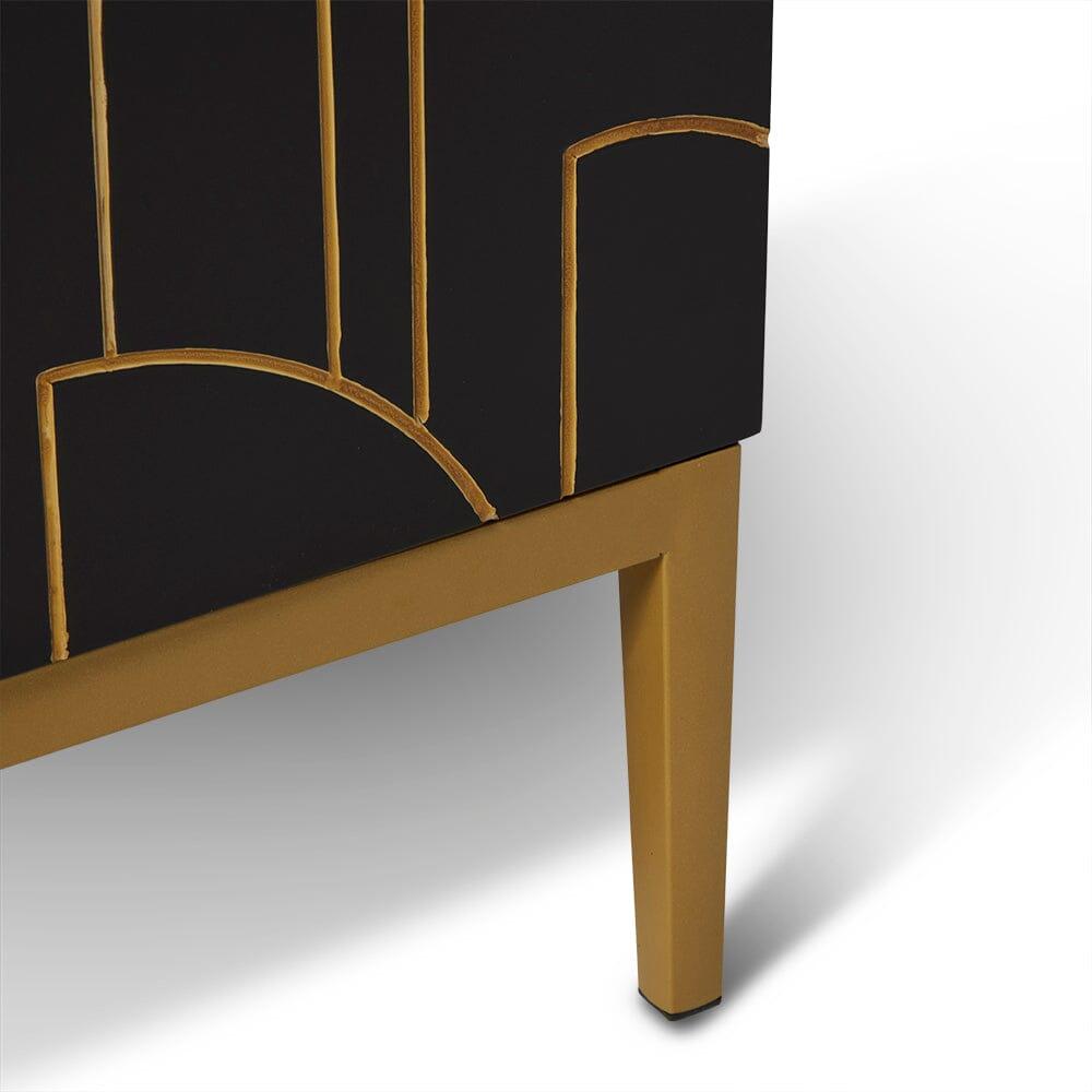 Gatsby 3 Door Sideboard - Noir Black