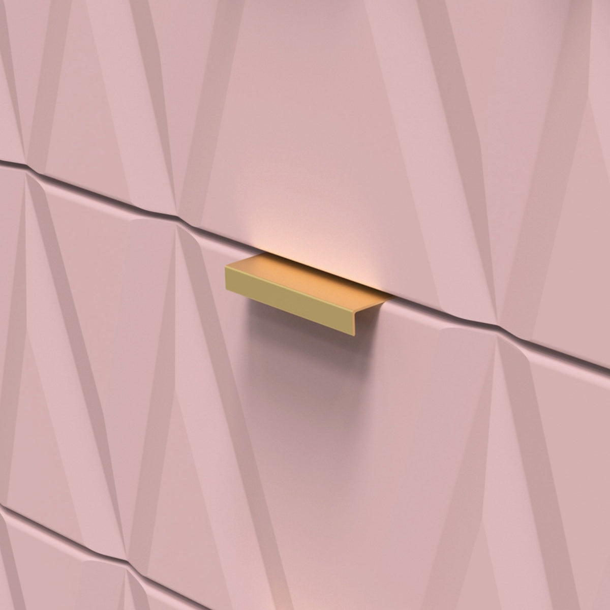 Geo 2 Drawer Utility with Gold Hairpin Legs