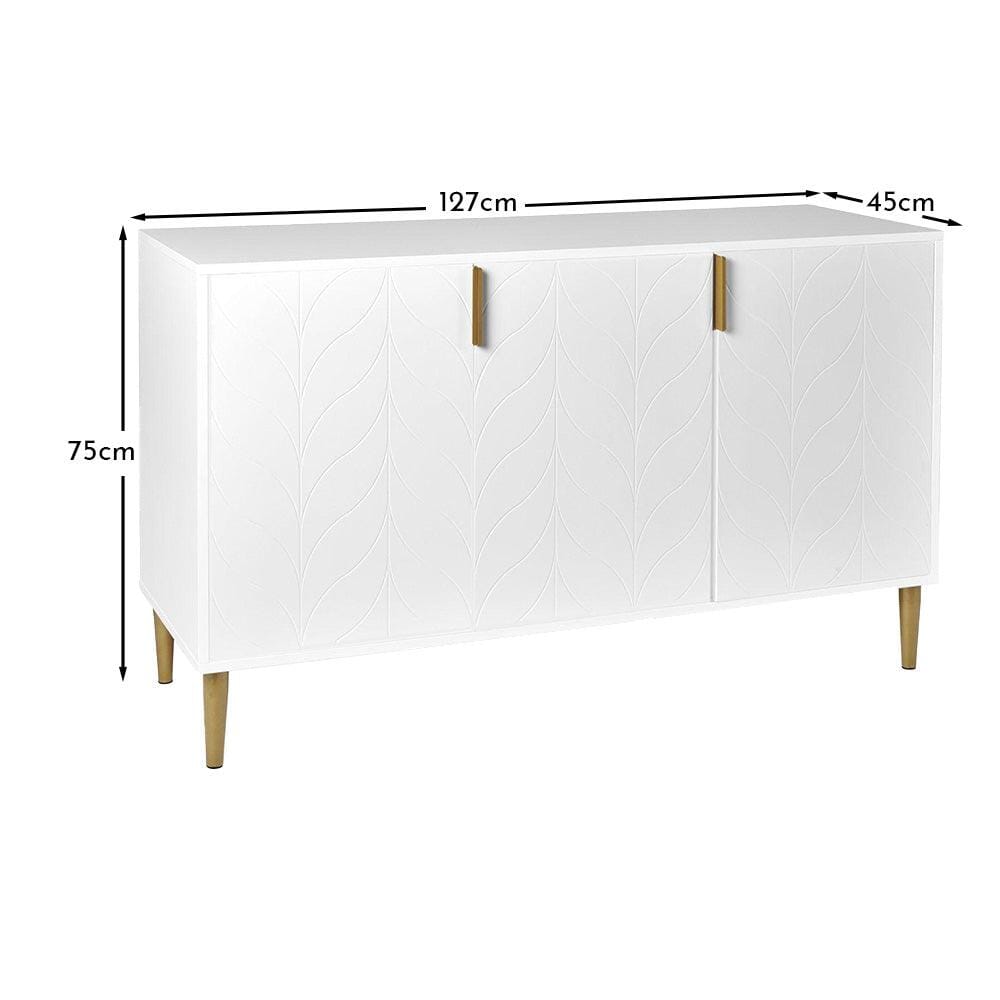 Gloria 3 Door Large Sideboard - White
