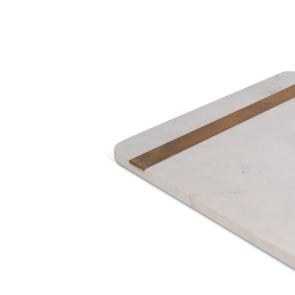 Grazeley 36x36cm  Marble Serving Board - White