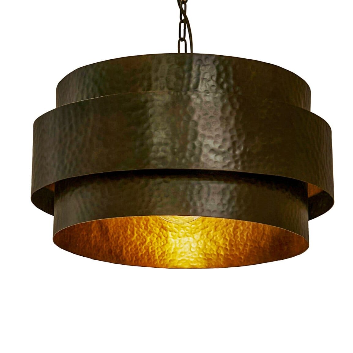 OUTLET - Hale 40cm Metal Pendant Light - Black Bronze