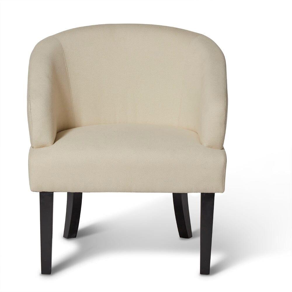 Outlet - Henriette Occasional Chair - Ivory Woolly Twill