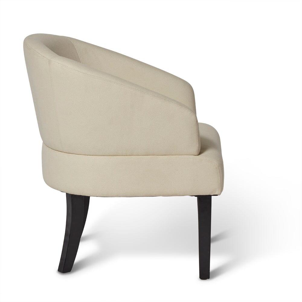 Outlet - Henriette Occasional Chair - Ivory Woolly Twill