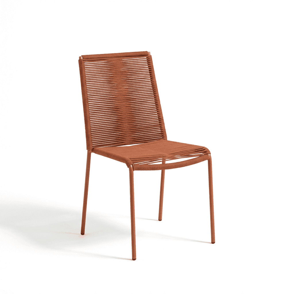 Outlet - Ryder Burnt Orange Rope Garden Chairs - Set of 2