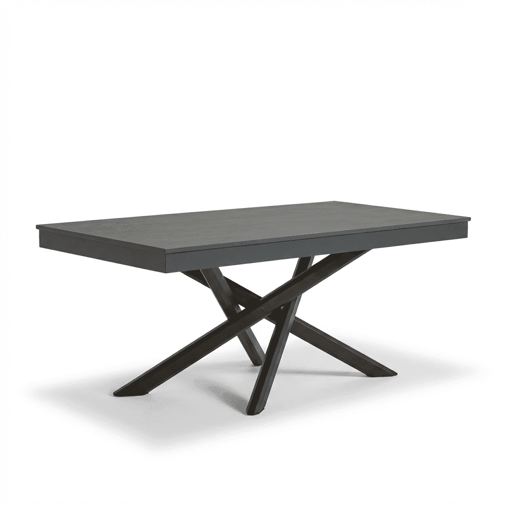 Amelia 6 Seater Dove Grey Concrete Garden Dining Set with Ryder Khaki Chairs