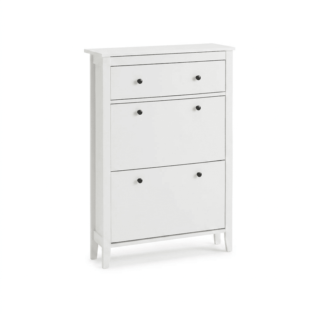 Sandhurst Shoe Cabinet - 3 Door - White