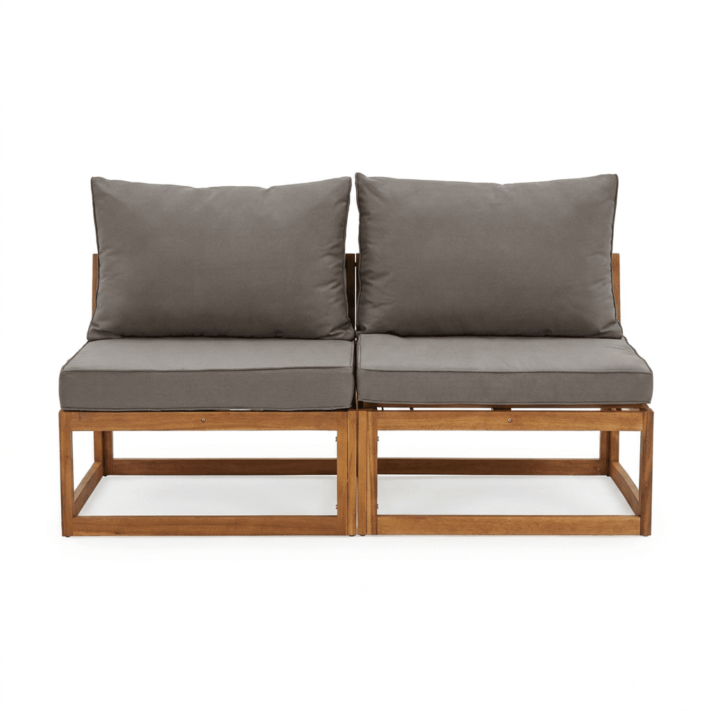 Rowan Grey Chair with 2-Seater Sofa & Coffee Table Set