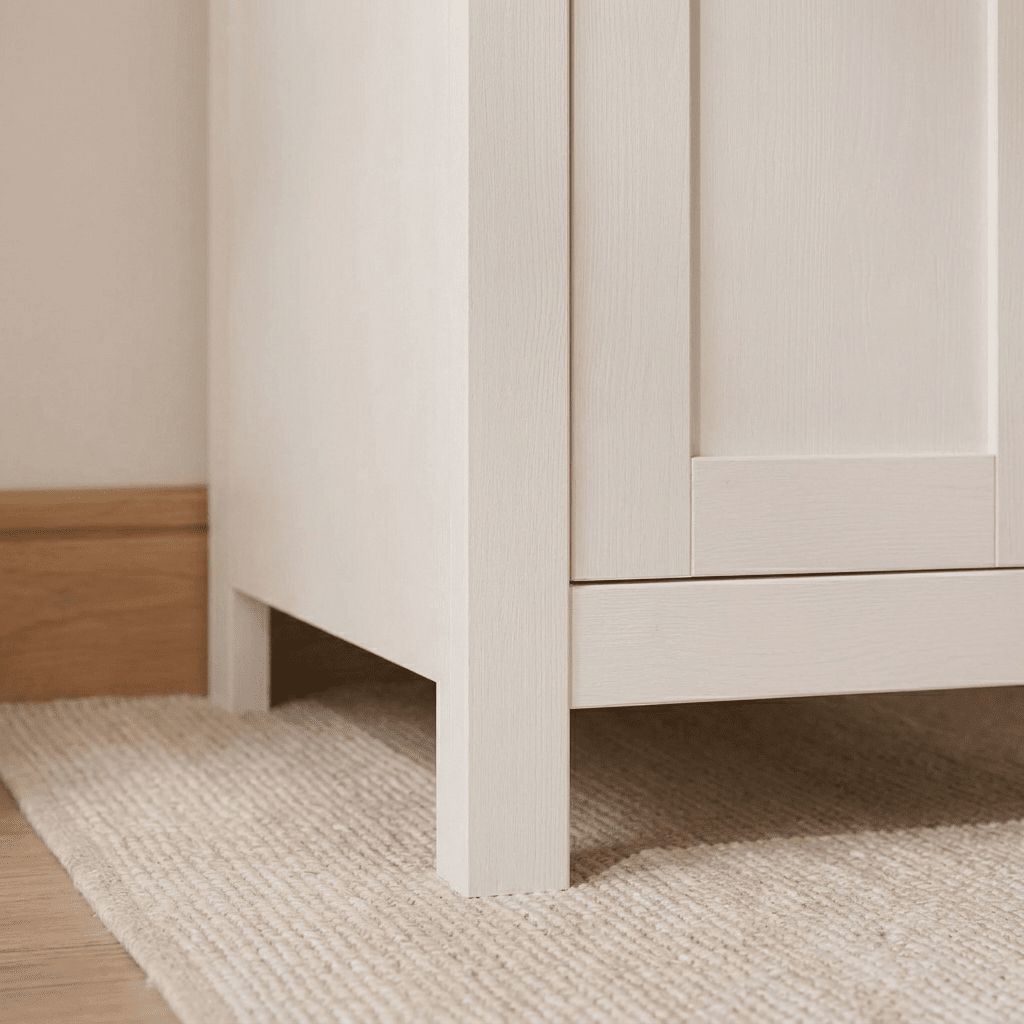 Bampton 3 Drawer Desk - Alabaster White