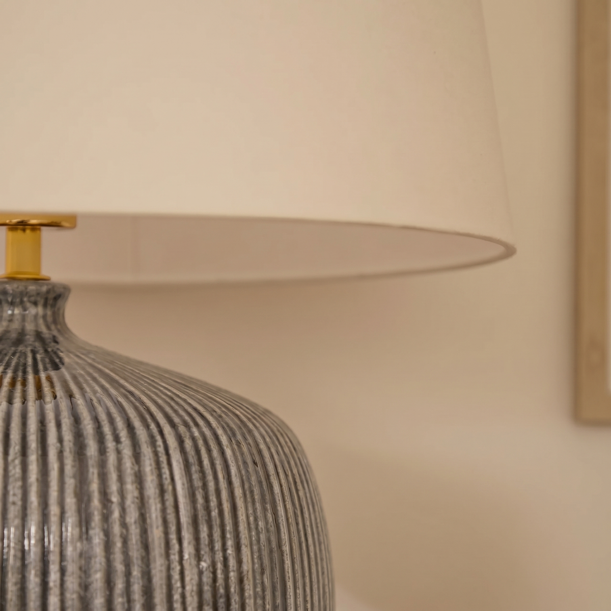 Tongham 31cm Ceramic Lamp Base - Dark Grey