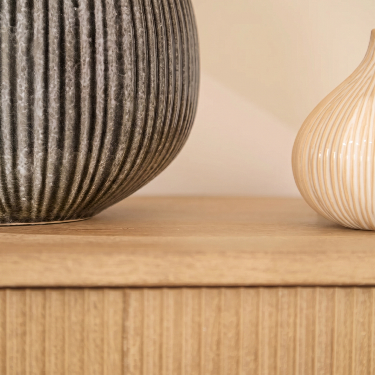 Tongham 31cm Ceramic Lamp Base - Dark Grey