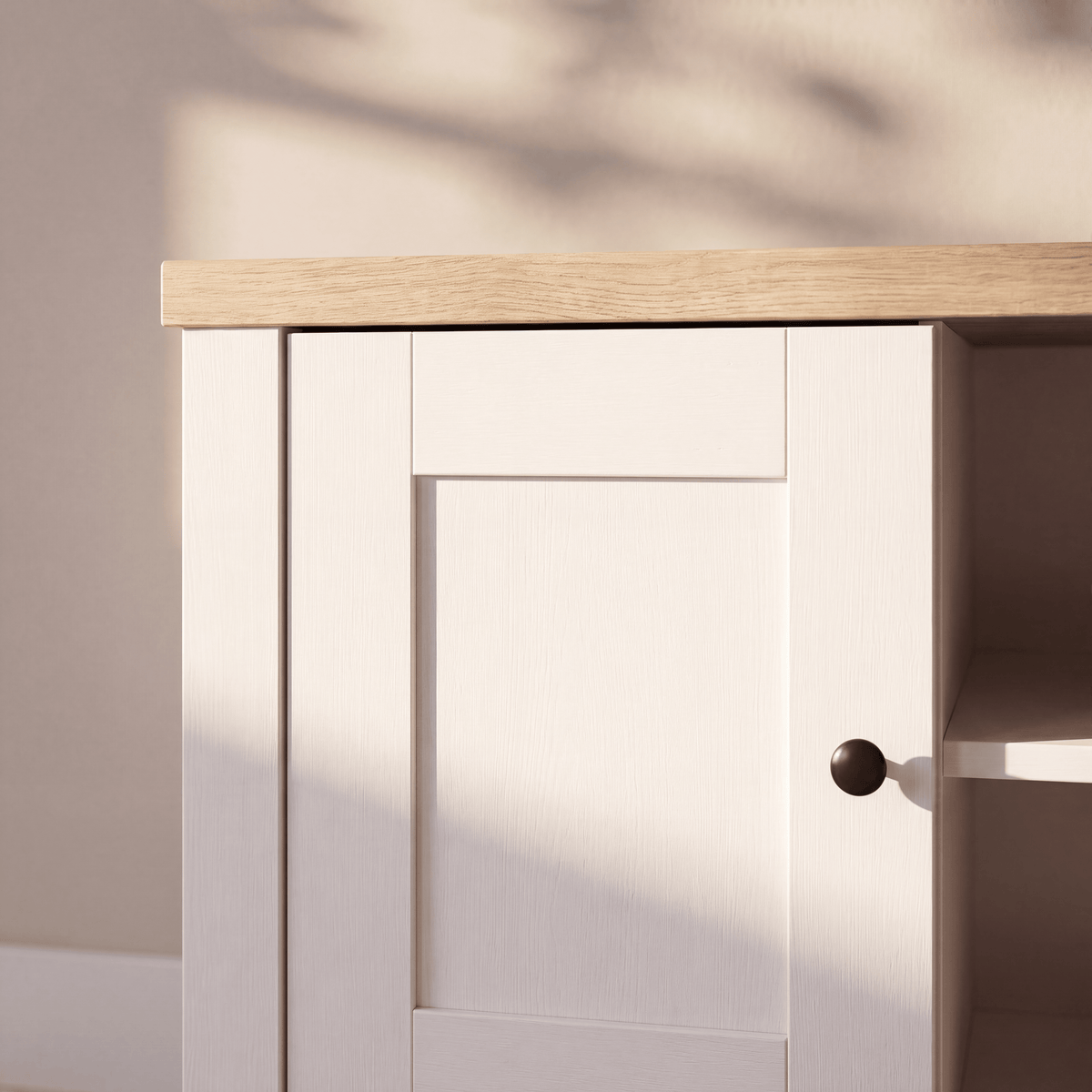 Bampton Alabaster White TV Unit