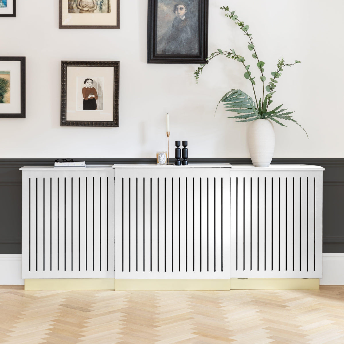 Iliana Extendable Radiator Cover - Snow White
