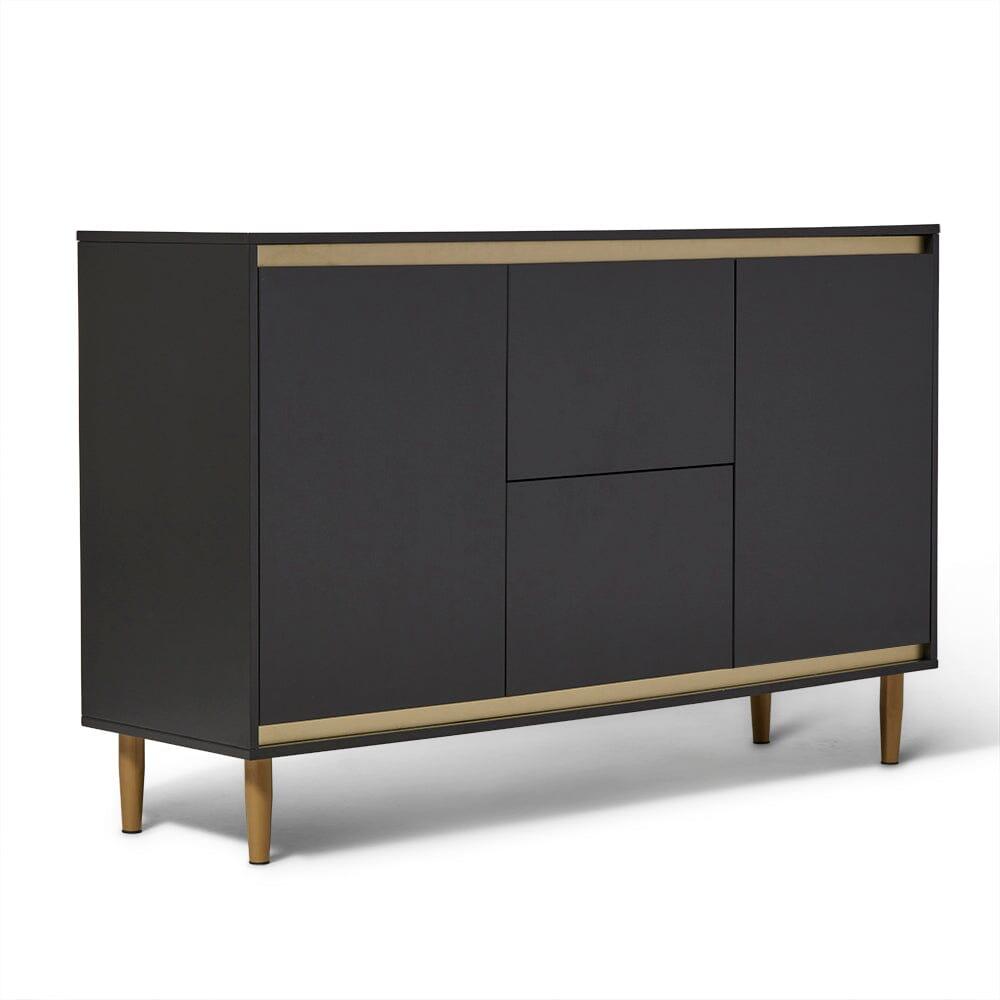 Iliana 2 Door Small Sideboard - Charcoal Grey