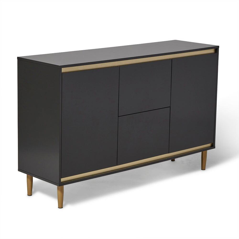 Iliana 2 Door Small Sideboard - Charcoal Grey