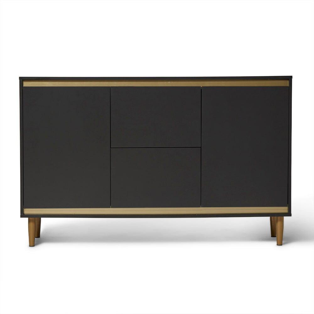 Iliana 2 Door Small Sideboard - Charcoal Grey