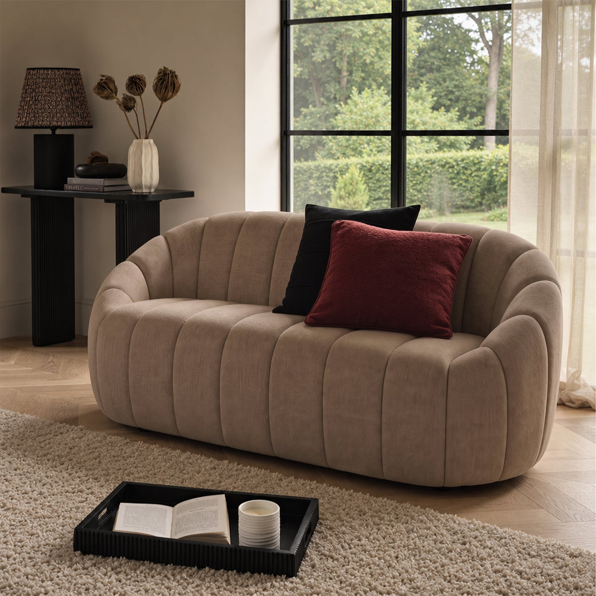 Dune 2 Seater Sofa - Natural Brown
