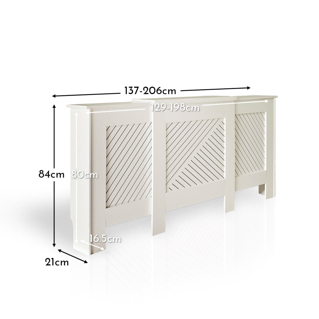 Outlet - Jack Adjustable Radiator Cover - Snow White