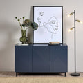 Outlet - Jack 3 Door Large Sideboard - Geometric Blue