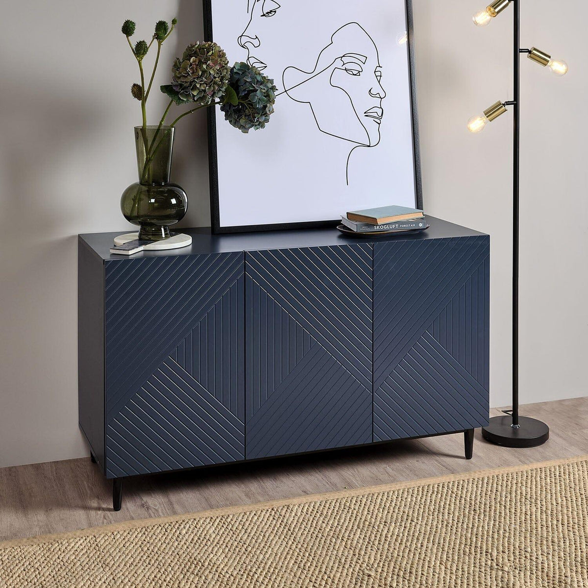 OUTLET - Jack Sideboard - Geometric - Blue