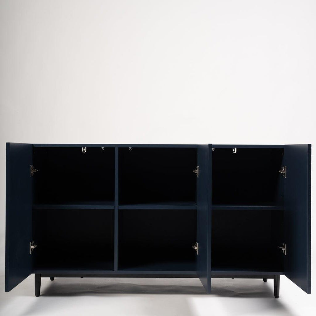 Outlet - Jack 3 Door Large Sideboard - Geometric Blue
