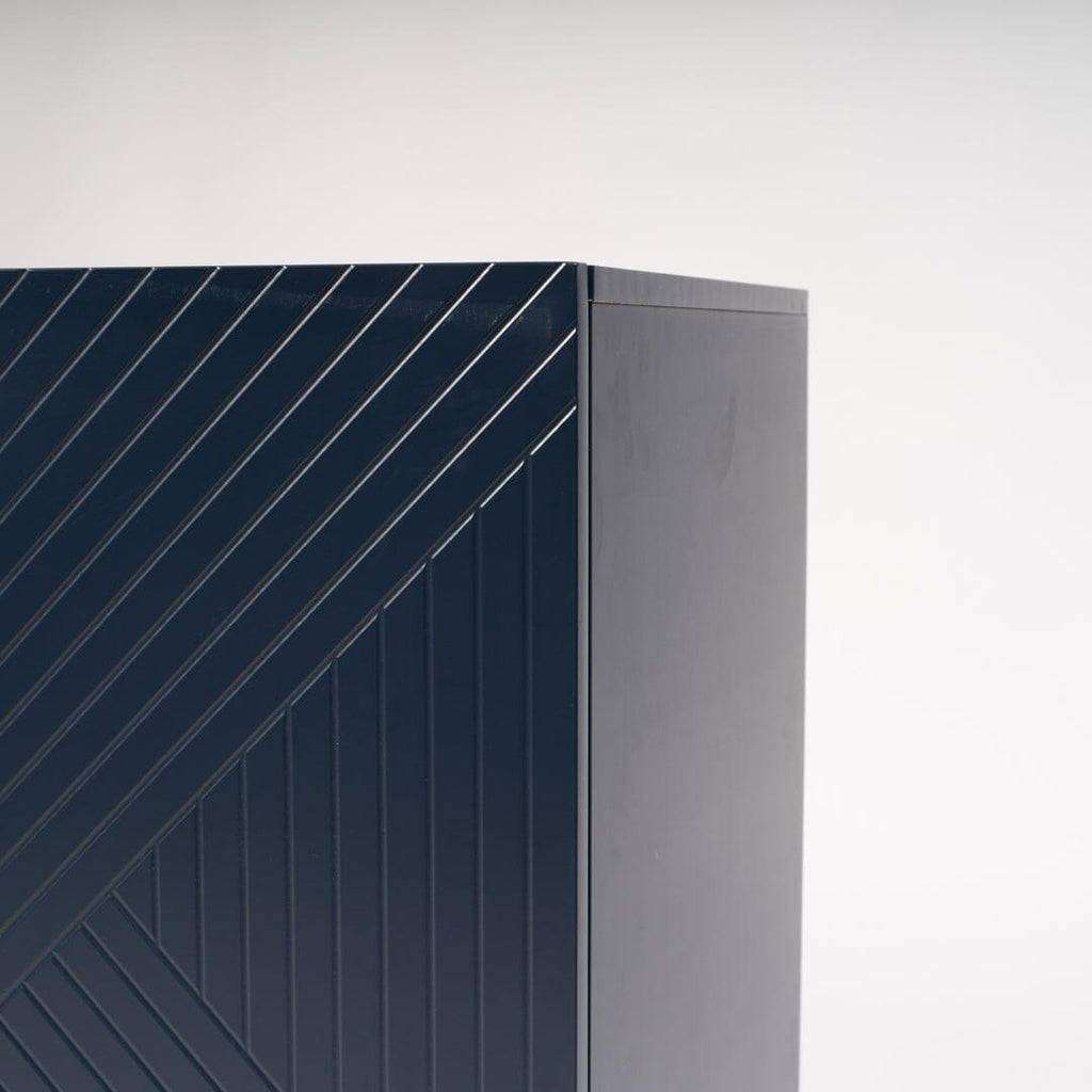 Outlet - Jack 3 Door Large Sideboard - Geometric Blue