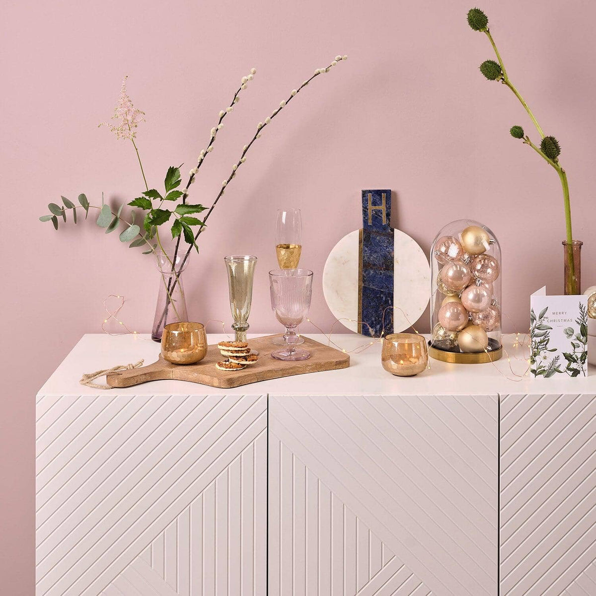 OUTLET - Jack 3 Door Large Sideboard - Geometric White
