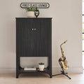 Outlet - Jade 2 Door Tall Cabinet - Black