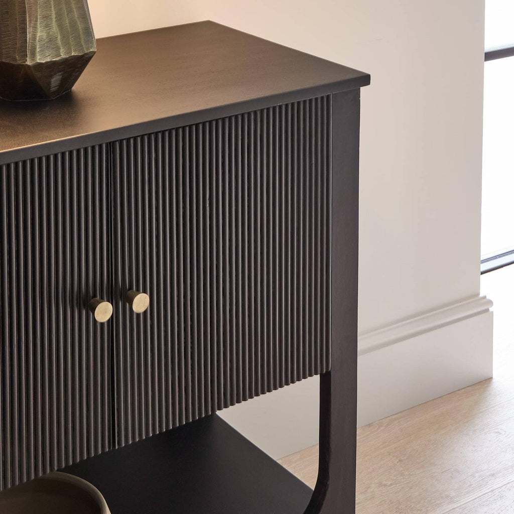 Outlet - Jade 2 Door Small Sideboard - Black