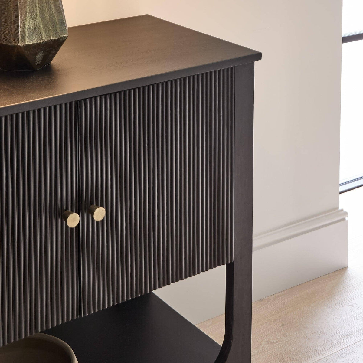 Outlet - Jade 4 Door Large Sideboard - Black