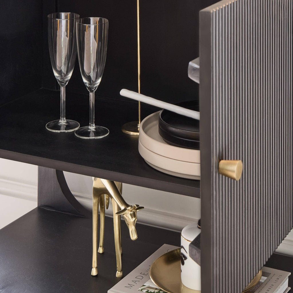 Outlet - Jade 2 Door Small Sideboard - Black