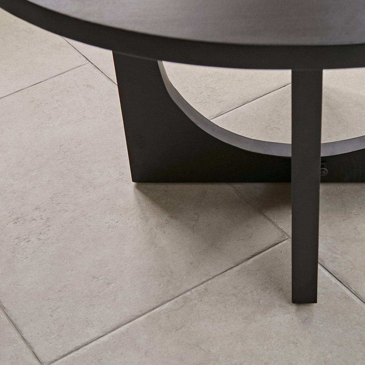 Jade Jet Black Round Acacia Dining Table Set - 4 Seater - Freya Fern Green Dining Chairs - Black Legs