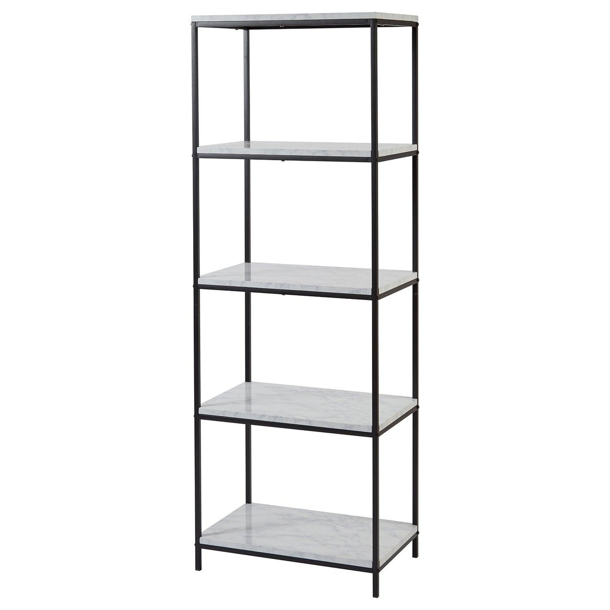 Jay Marble and Black Tall Bookcase