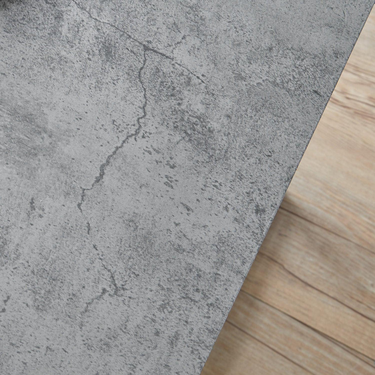 Jay Concrete Effect Coffee Table - Black Frame