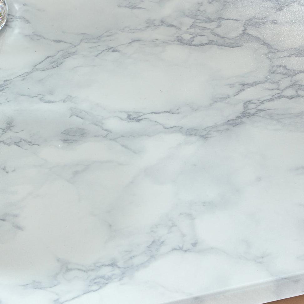 Jay Marble Effect Coffee Table - Black Frame