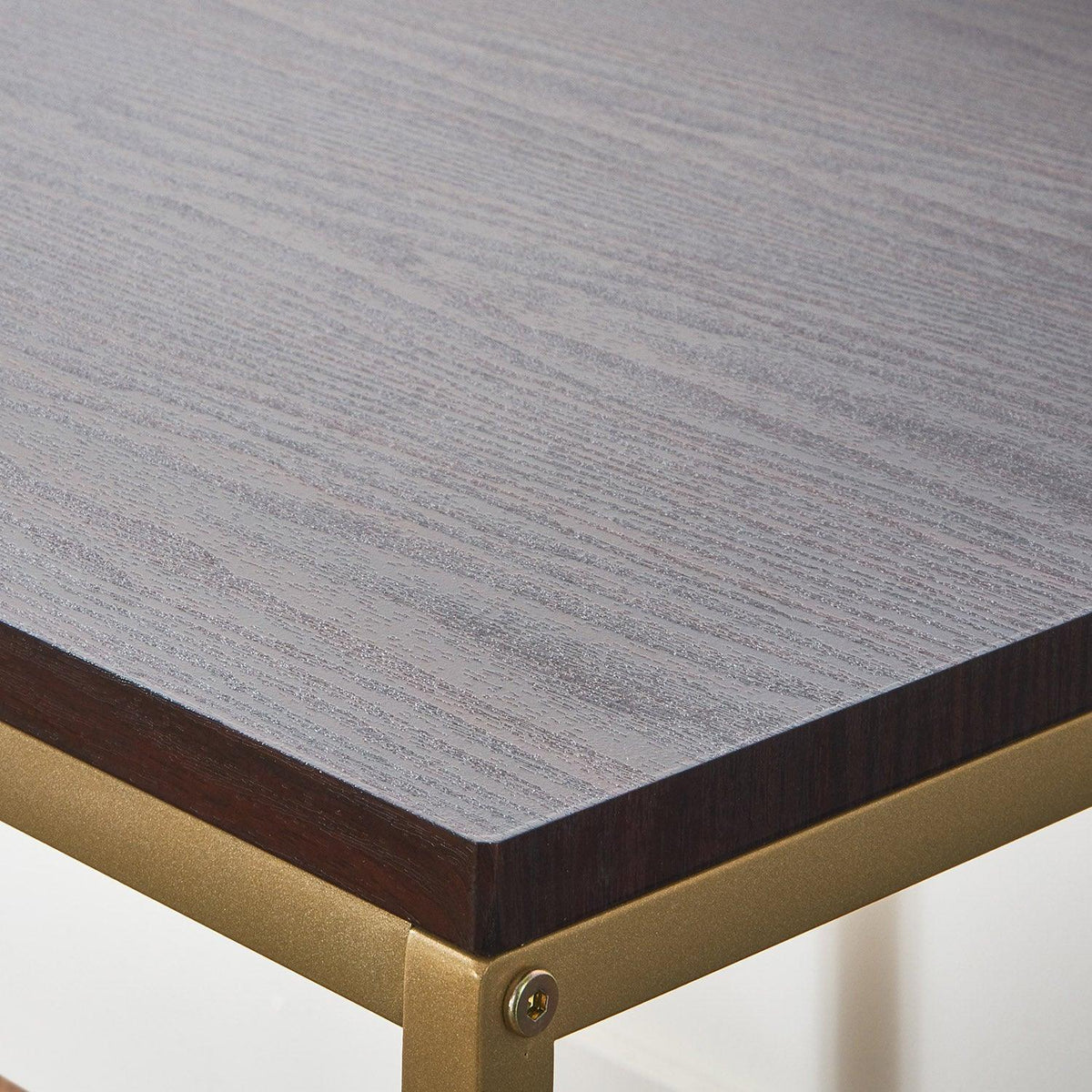 OUTLET - Jay Walnut Coffee Table - Gold Frame