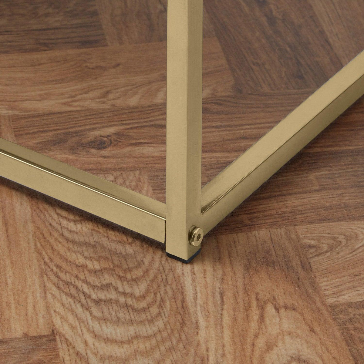 Jay Marble Effect Nest of Tables - Gold Frame