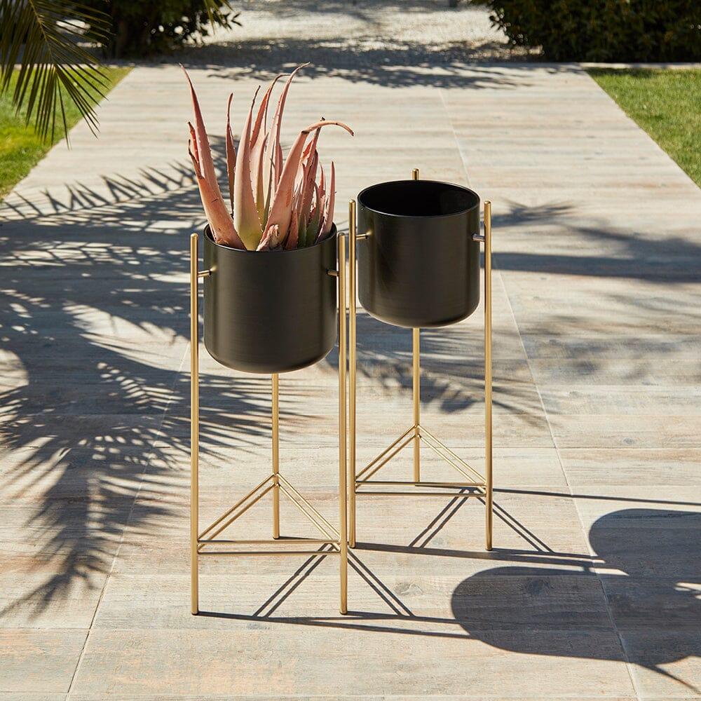 OUTLET - Katie Metal Planters Pair - Tall