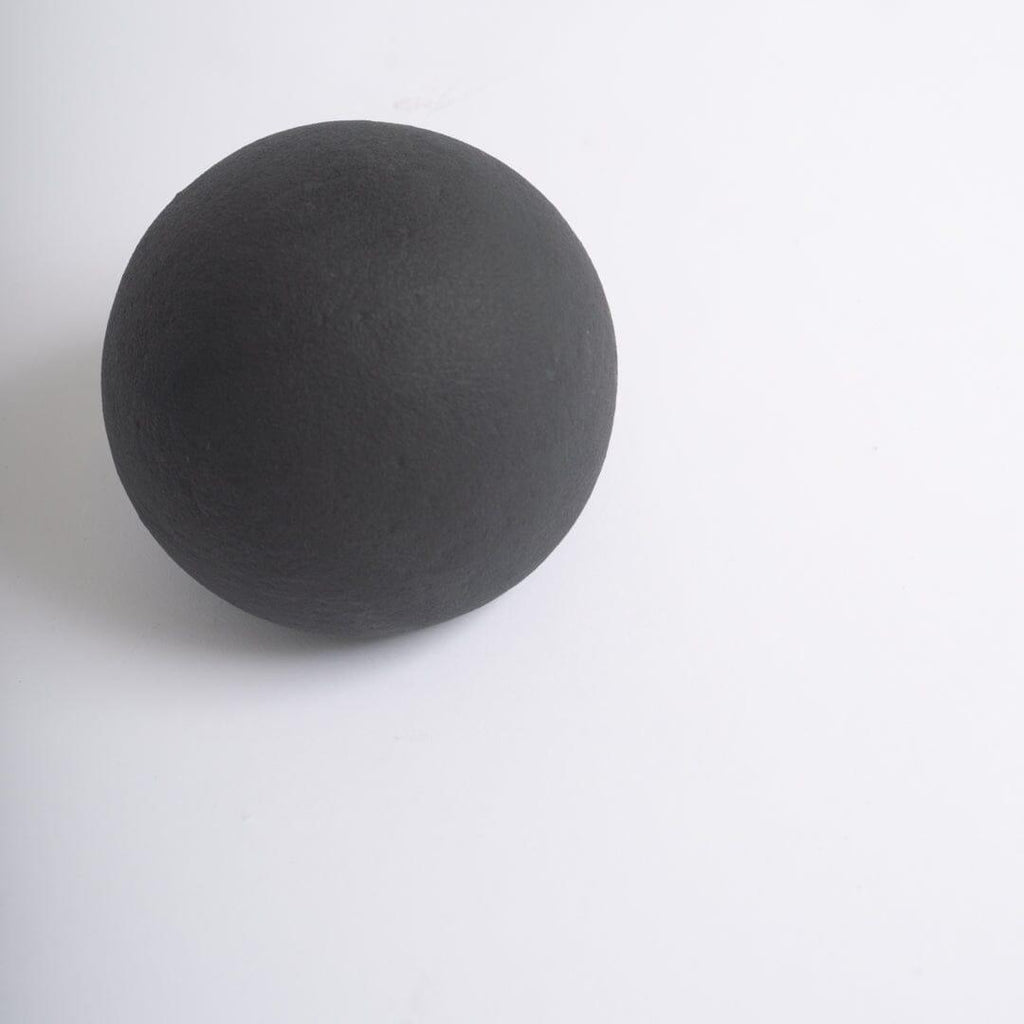 Outlet - Kelton 11cm Ceramic Ball Ornament - Black
