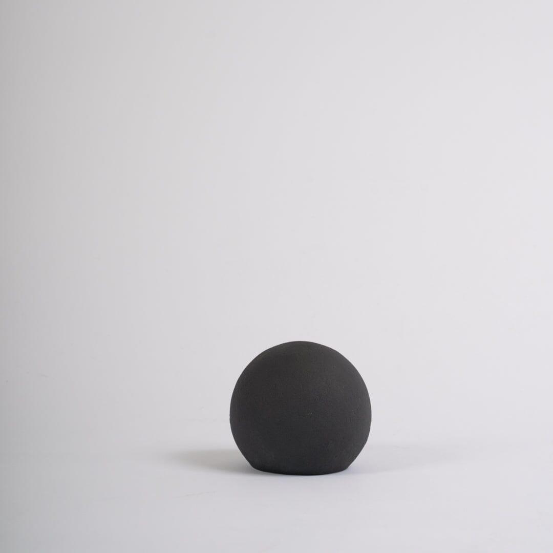 Outlet - Kelton 11cm Ceramic Ball Ornament - Black