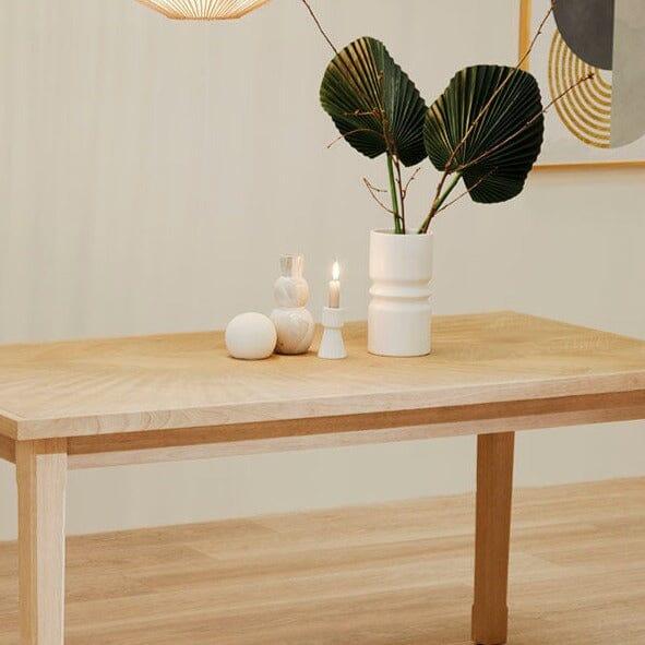 Outlet - Kelton 11cm Ceramic Ball Ornament - White