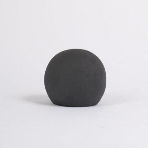 Outlet - Kelton 9cm Ceramic Ball Ornament - Black