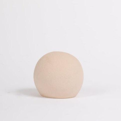 Outlet - Kelton 9cm Ceramic Ball Ornament - Taupe